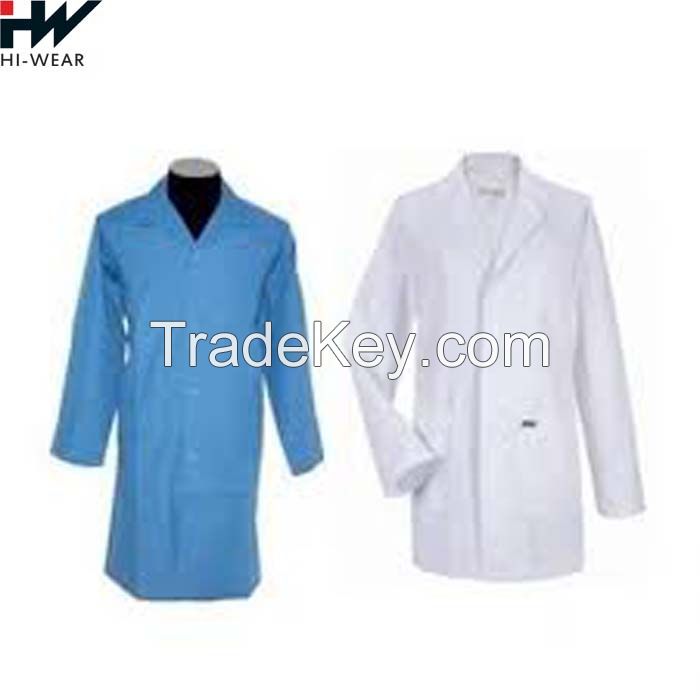  Unisex Medical White Lab Coat Hospital Scientist School Uniforms Dress Costume brand