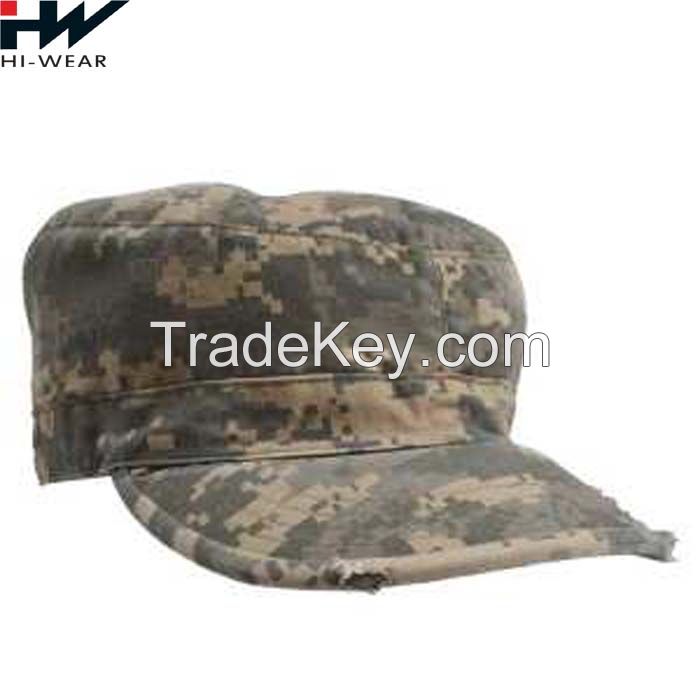 Custom Logo Blank Distressed Sports Army Military Caps In Bulk
