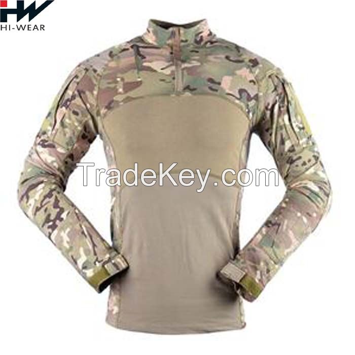 Wholesale Long Sleeve Tactical T-Shirt Men&#039;s Military Rapid Assault Army Combat Rapid Frog