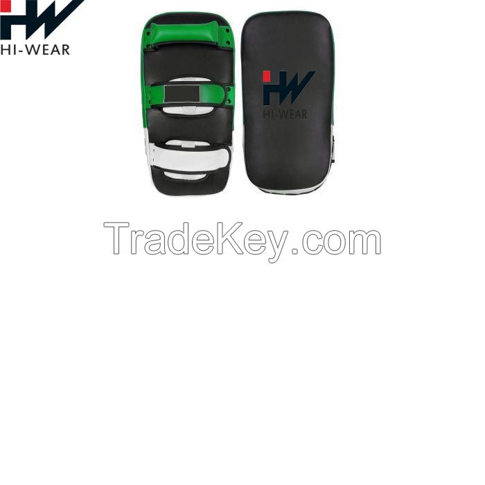 Curved Boxing Muay Thai Training Leather Kicking Pads Thai Pads For Sale