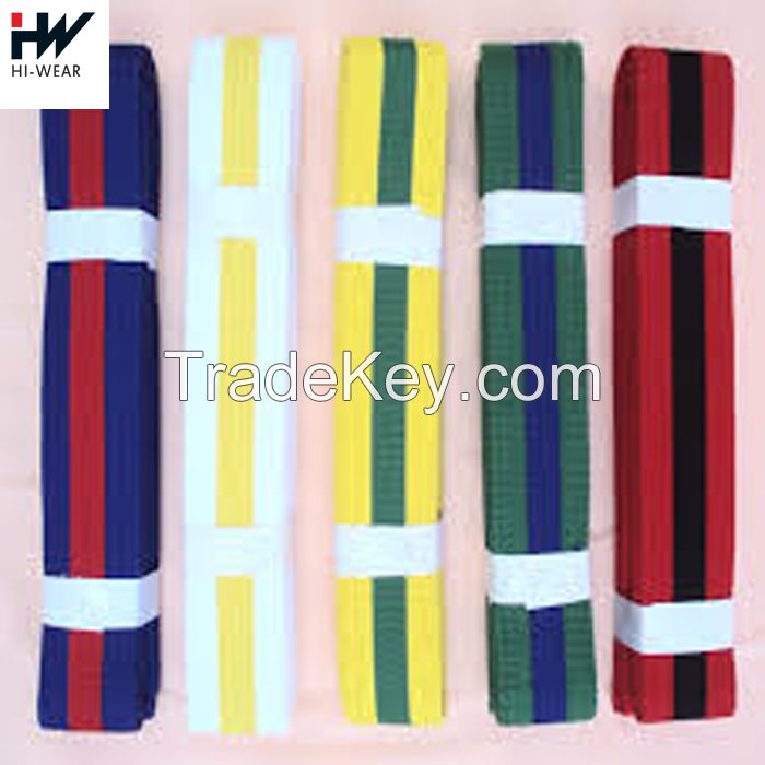 Cheap taekwondo karate judo Martial Arts Karate belts 100% cotton color belt
