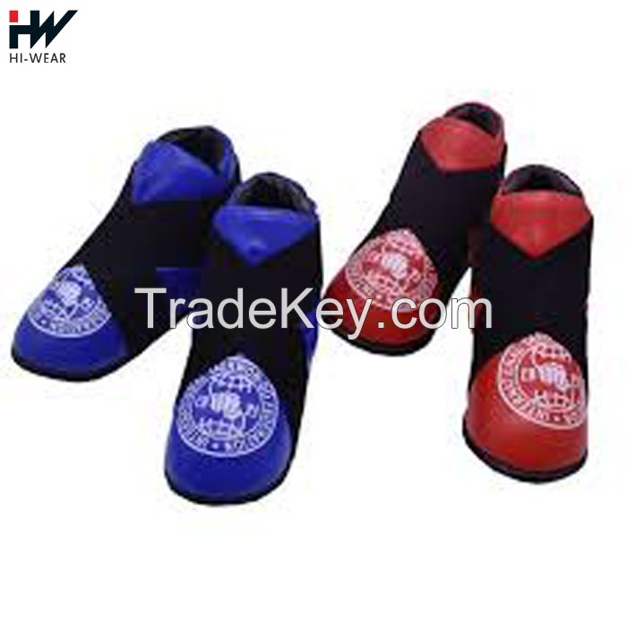 High Quality ITF Taekwondo Sparring Boots Kickboxing Foot Ankle Guard Protectors Martial Arts Sparring Gear Karate Shoes