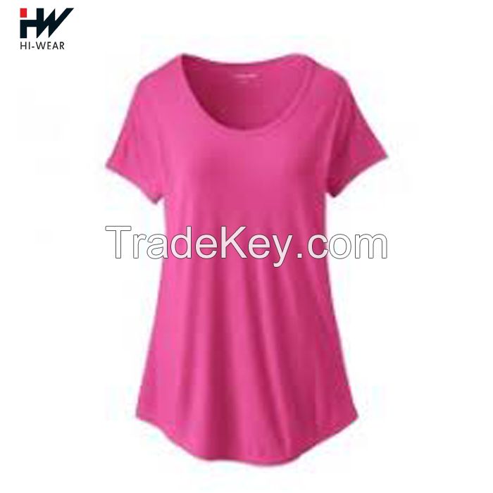 Pakistan Made Wholesale Price Women T Shirt With Sublimation Style