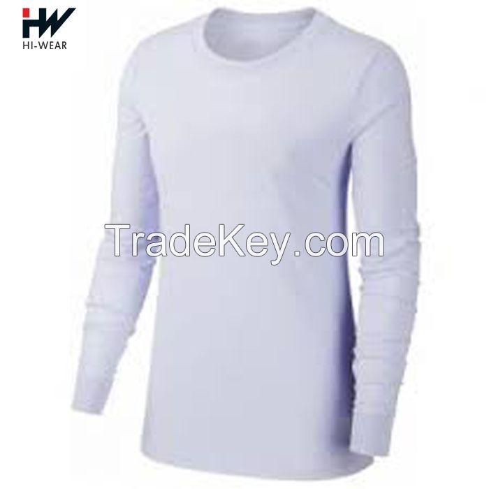 Top sponsor listing Women T Shirt Long Sleeve Women 2021 Hot Sale Solid Color