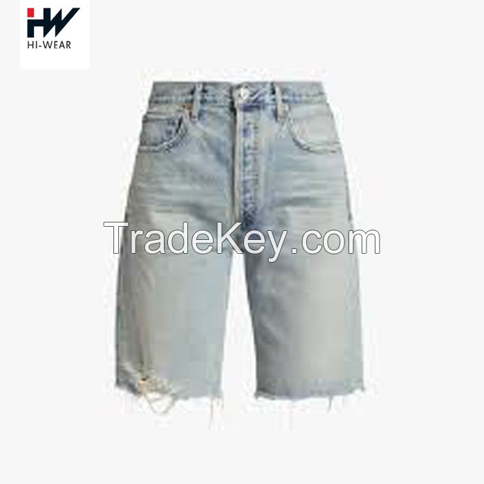 Women Ladies Fashion Summer Skinny High Wasist Washed Hot Pant Short Jeans Short Pants 