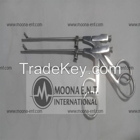 Suction Punch, for biopsy and grasping, Curved upwards , with central suction channel, working length 10cm