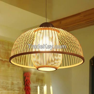 Wicker light pendant Bamboo lampshade Hanging pendant light for Home Decor made in Vietnam