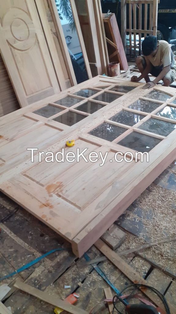 Teak Wood Door, Teak Wood Window, Teak Wood Doorjamb, Raw Material Teak Wood, Raw Material Merbau Wood