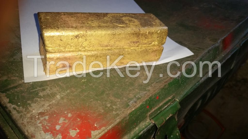 Gold bars and copper cathodes 