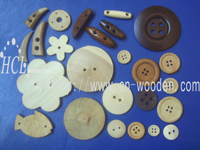 wooden button