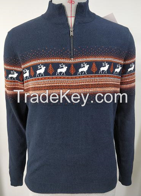 Mens Jacquard Sweater