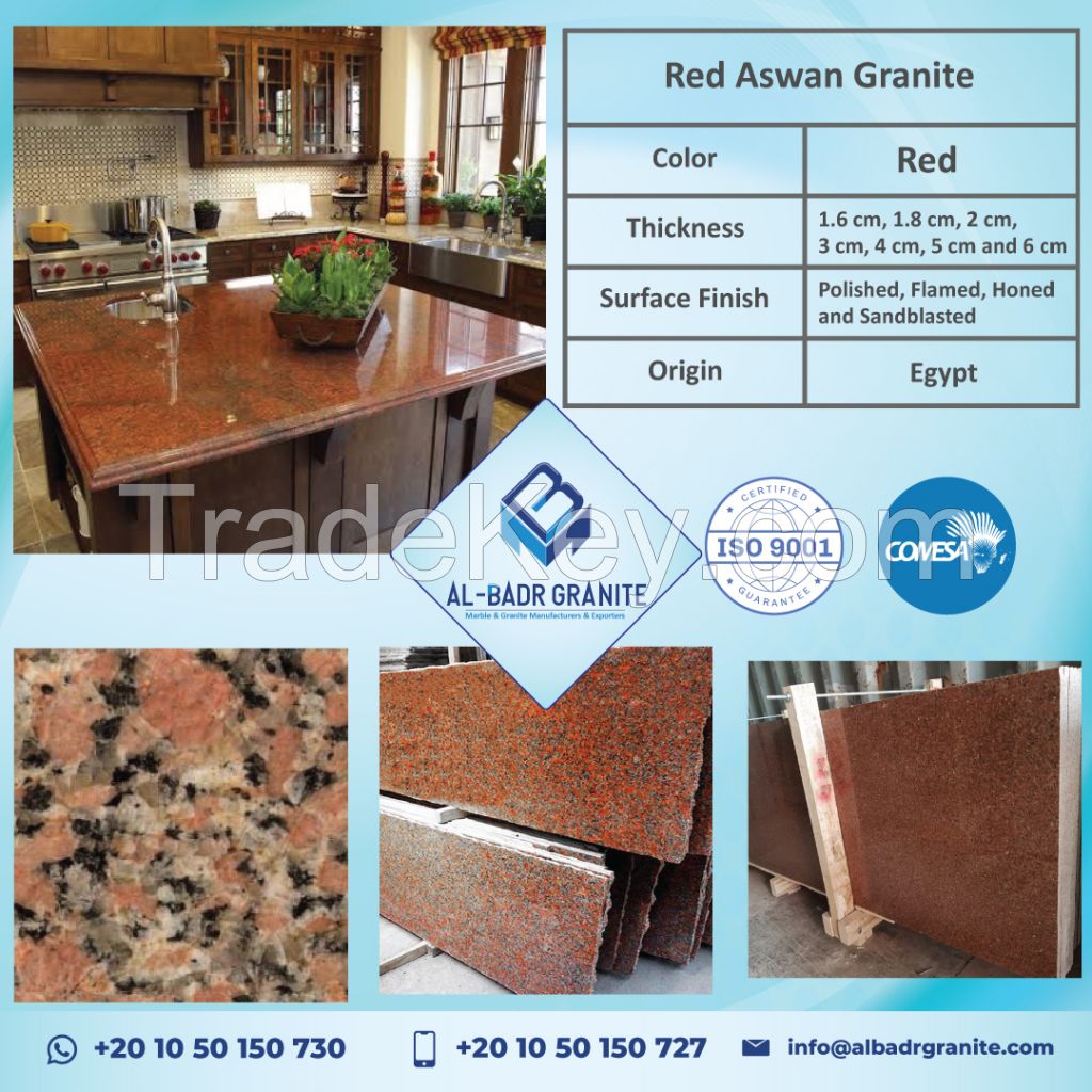 Red Aswan Granite Slabs