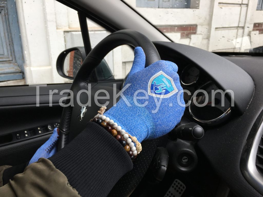 Handax Antimicrobial Fabric Gloves (Blue Type) - Shake hands again!