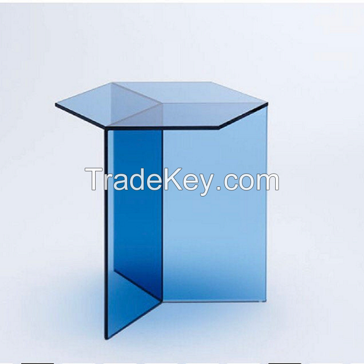 hexagon side table