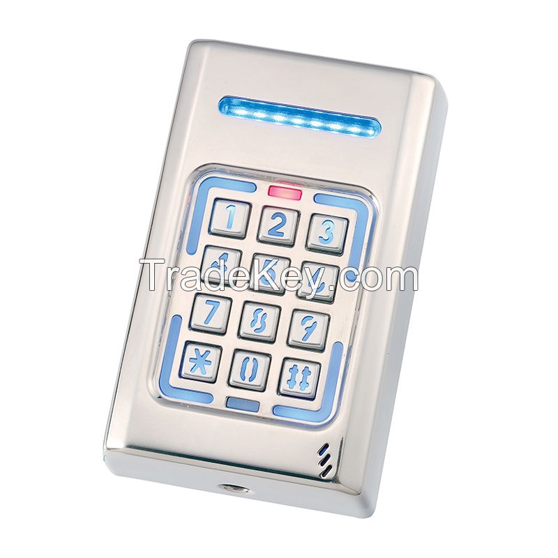 Keypad Rfid Keyboard Em Card Reader Door Opener Password Lock For Security System  Access Control Waterproof Card Reader