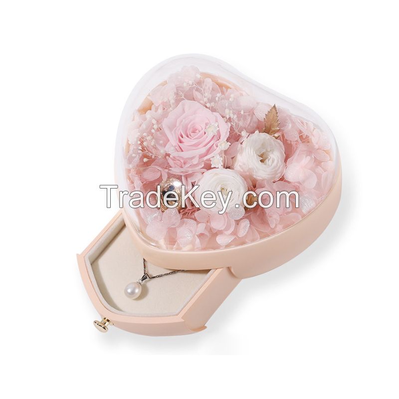 Heart-shaped Tumbler Preserved Flower Box