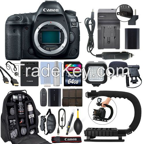 Wholesales For Canon EOS 5D Mark IV DSLR Camera & 24-105mm f/4L II USM Lens+ 64GB Pro Video Kit