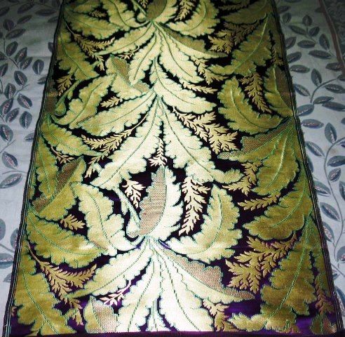 HAND MADE METTALIC SILK BROCADES FABRICS FOR PRIEST VEATMENT