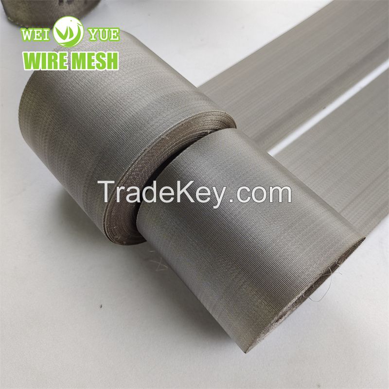 Square Hole Mesh Stainless Steel 304 Wire Mesh Belt for Filter Plastic Extrude Recycling