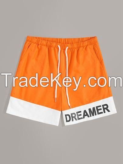 Drawstring waist Shorts