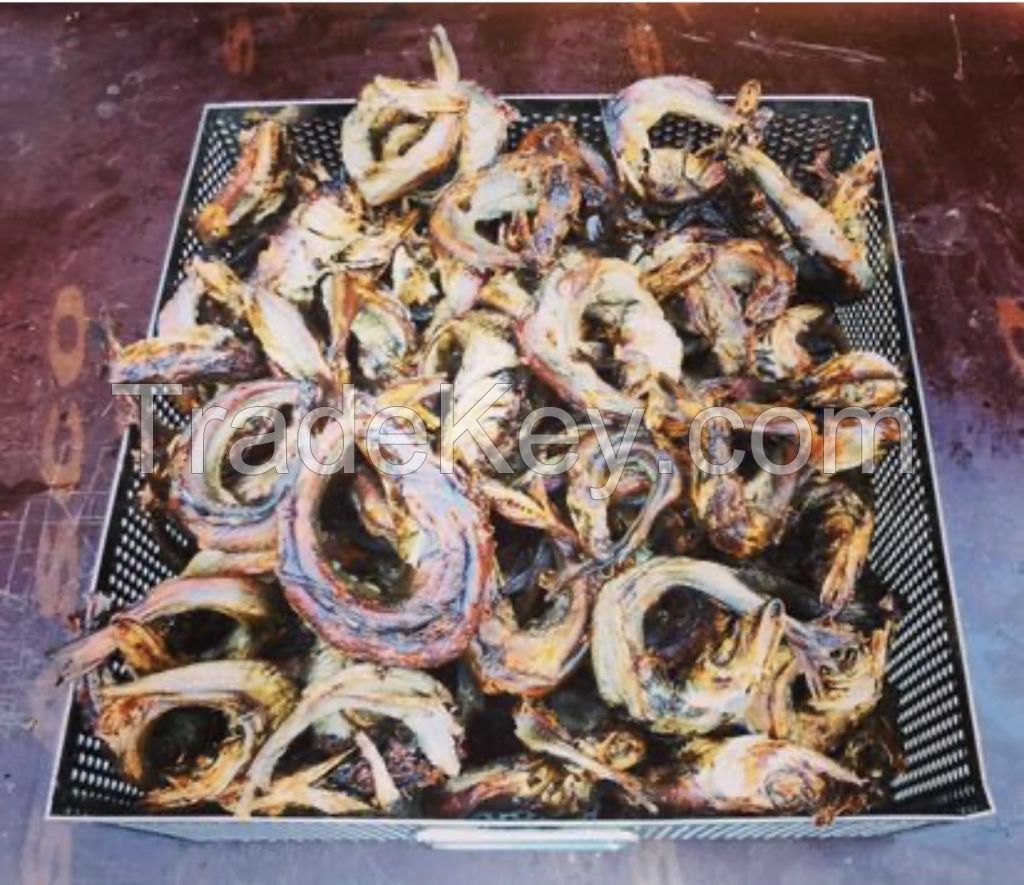 Dried smoke fish and dried ponmo (cow skin)