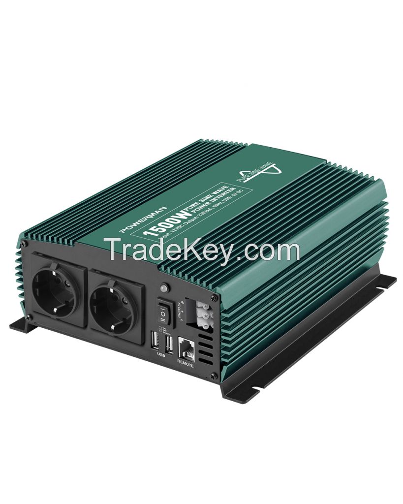 12v Dc -ac Car Power Inverter/converter  1500w Pure  Sine Wave