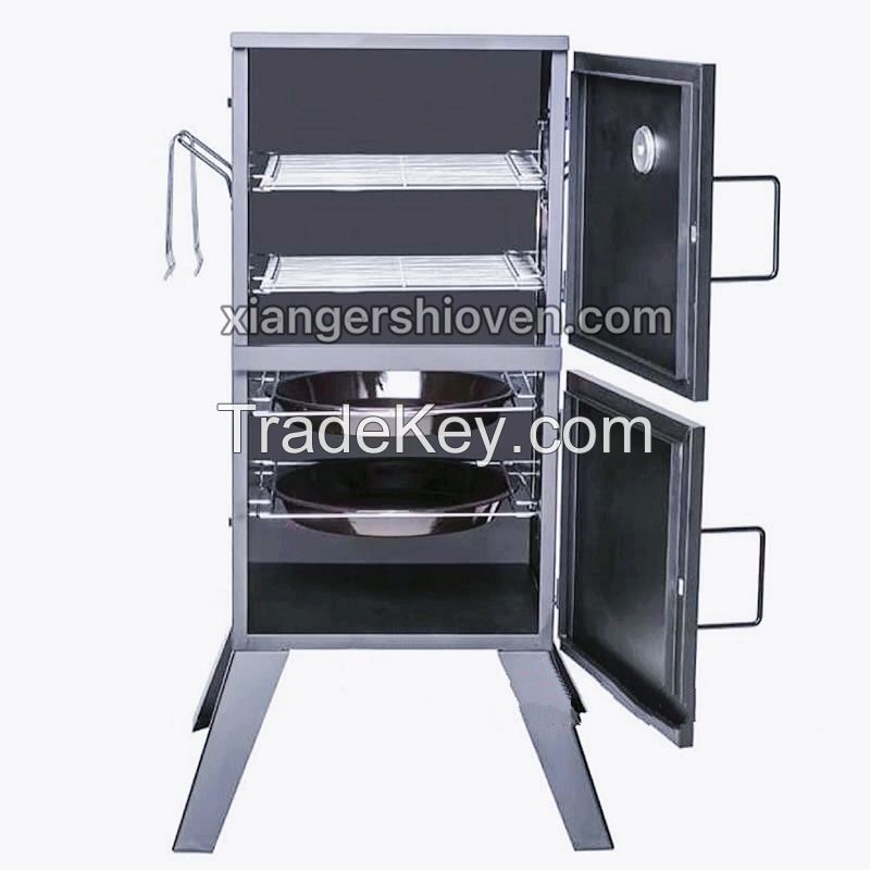 4 in 1 Charcoal Barbecue Smoker Multi-function- BS-A01-W