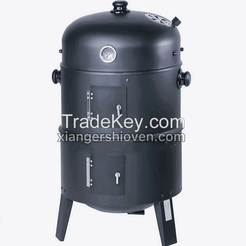 3 in 1 Barbecue Smoker BBQ grill Charcoal BBQ Grill -BS-C02-W