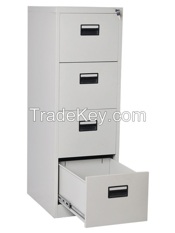 2021 Modern Office Furniture Metal 4 Drawer File Cabinet Knock Down Structure