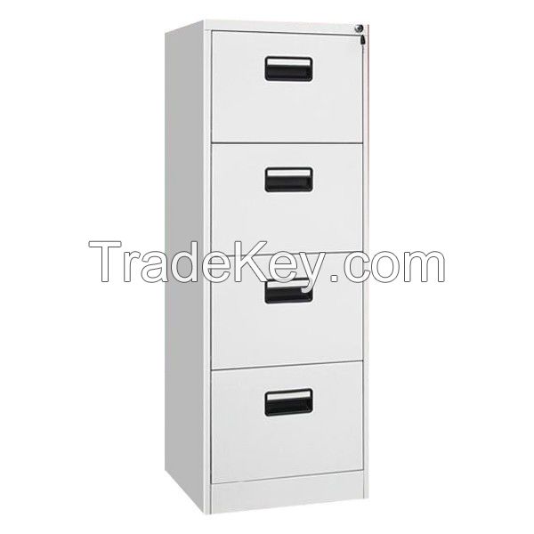 2021 Modern Office Furniture Metal 4 Drawer File Cabinet Knock Down Structure