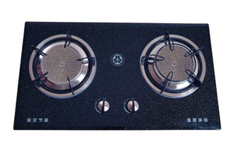 Metal infrared built-in gas stove(tempered glass panel )