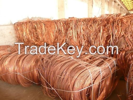 copper cables in the form of wire cable