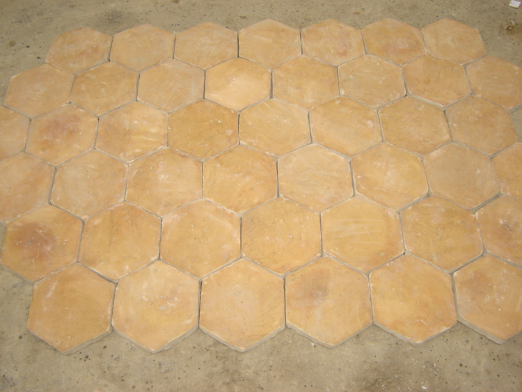 antique terracotta tiles and brick