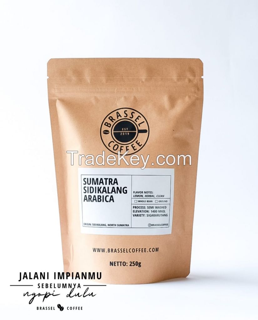 BRASSEL COFFEE Sumatra Sidikalang Arabica 250 g