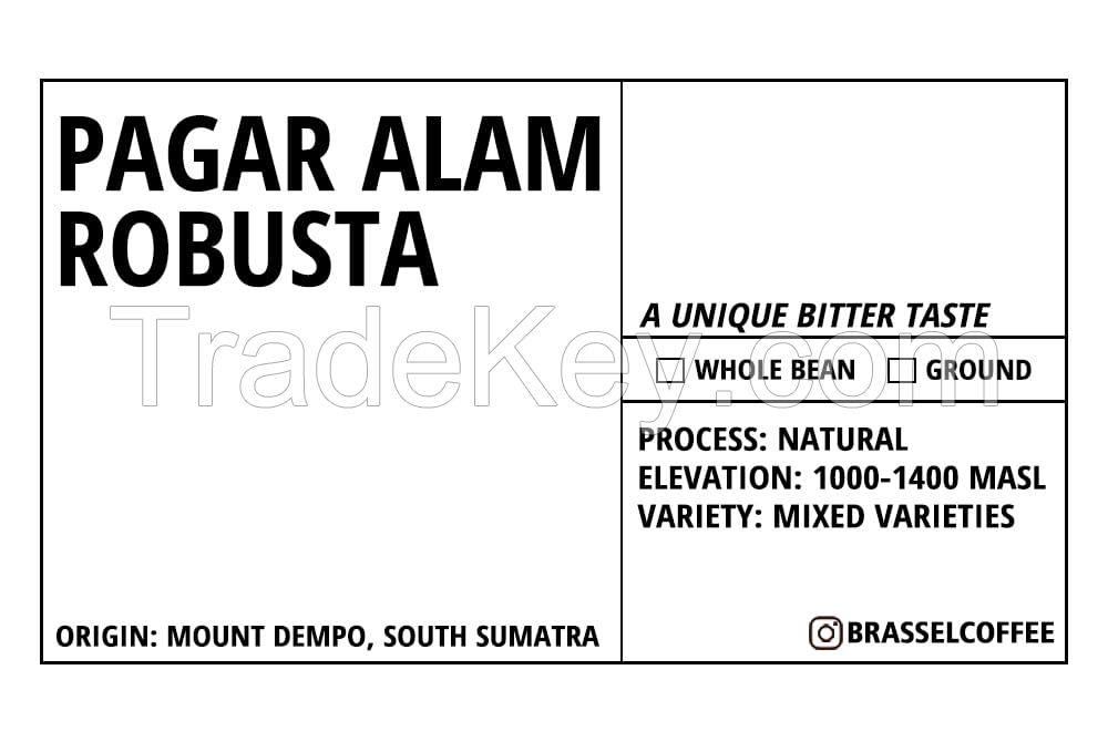 BRASSEL COFFEE Pagar Alam Robusta 250 g