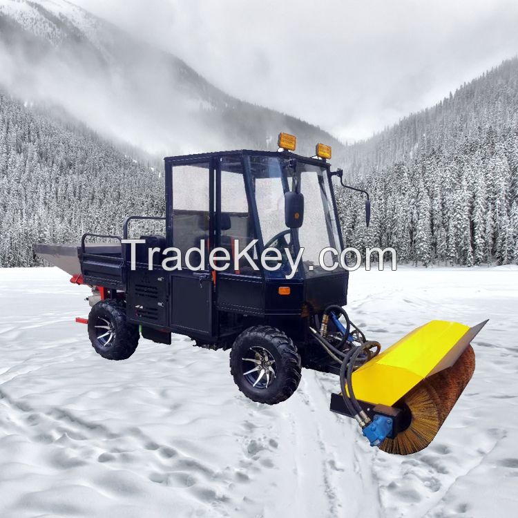 Multi-function snow plough/snow shovel/snow thrower/spreader