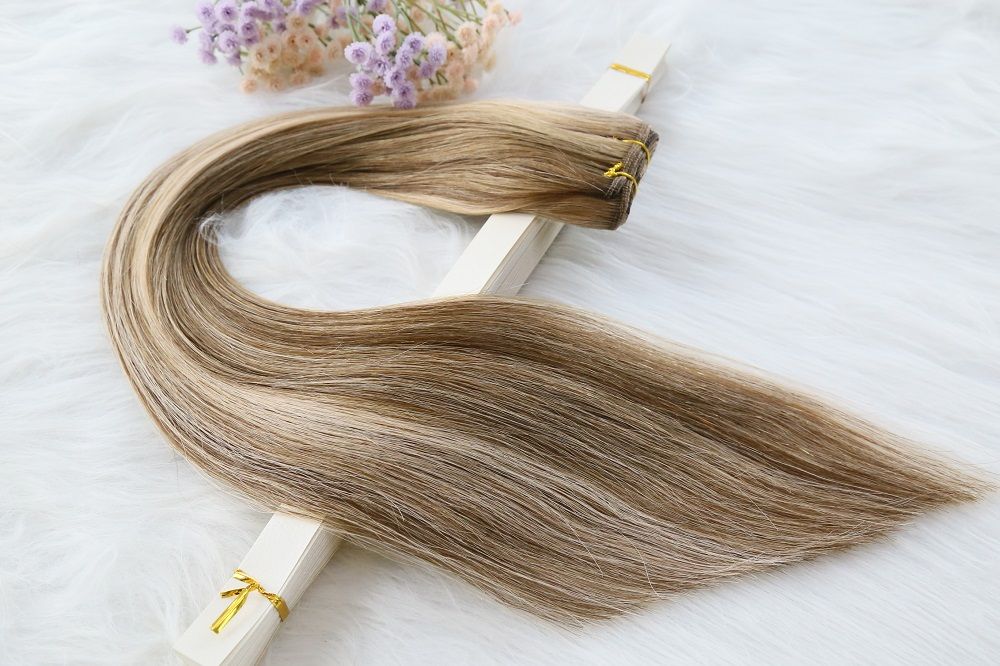 machine made hair weft