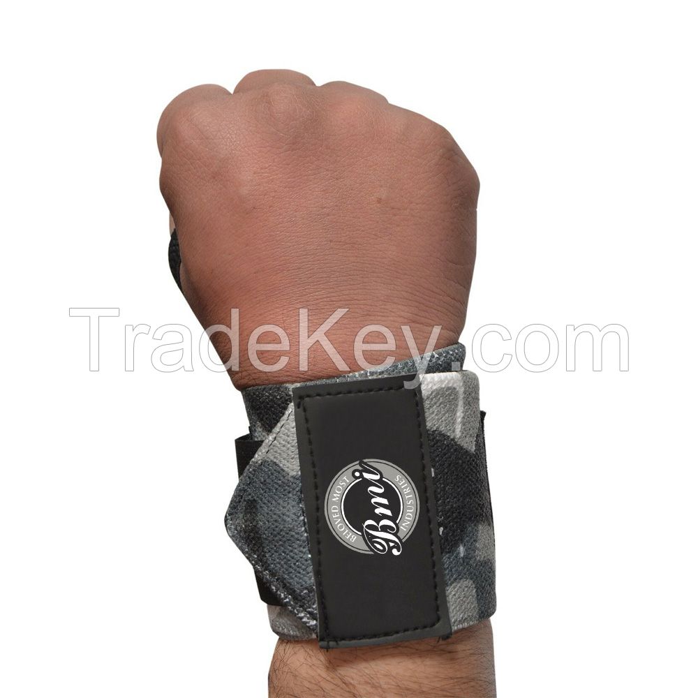 Wrist Wraps for Powerlifting with custom logo