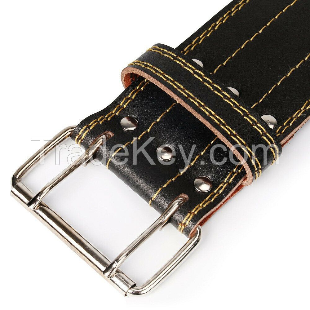 gym training 4 Inches Leather Weightlifting Belt