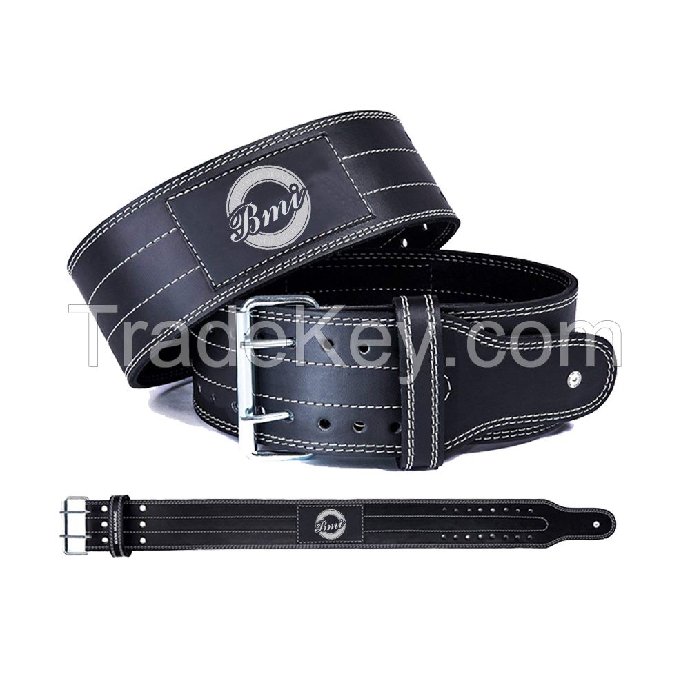 Leather Belt Padded Lumbar Back Support Belt