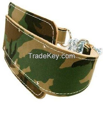 camo Leather Dipping Belt