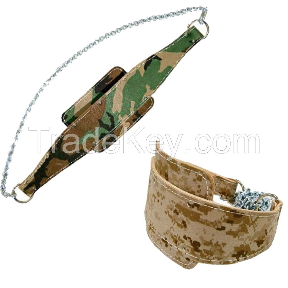 camo Leather Dipping Belt
