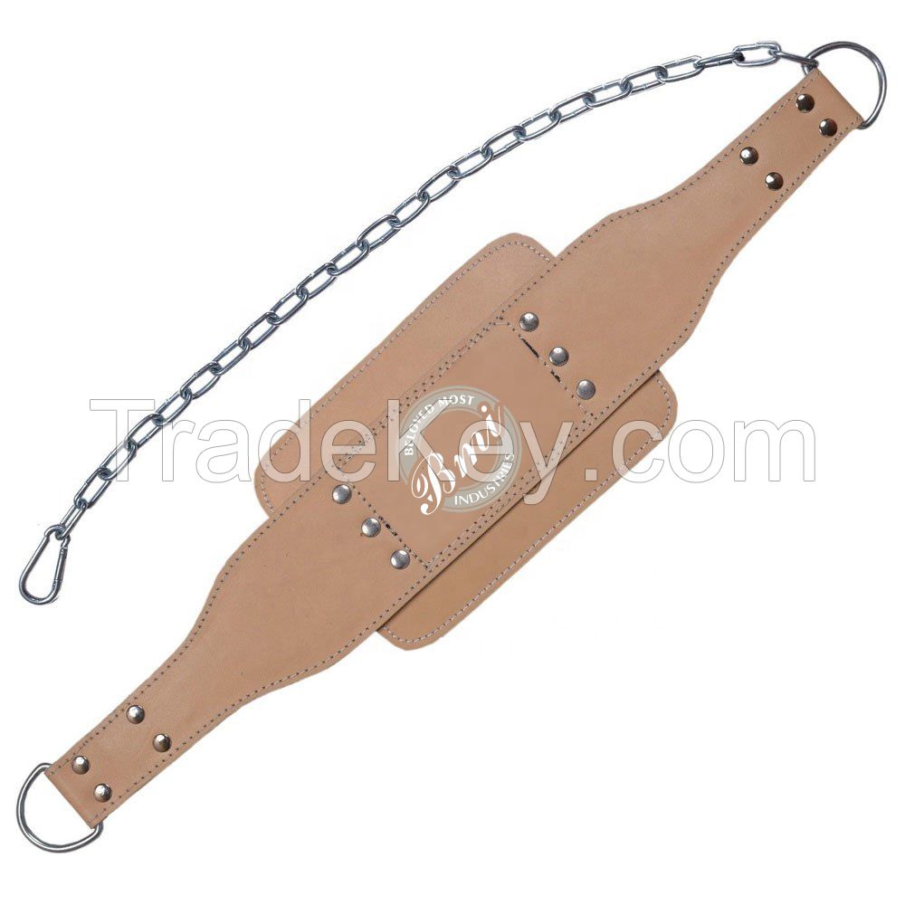 Professional Leather Dipping Belts with Stainless Steel Chain