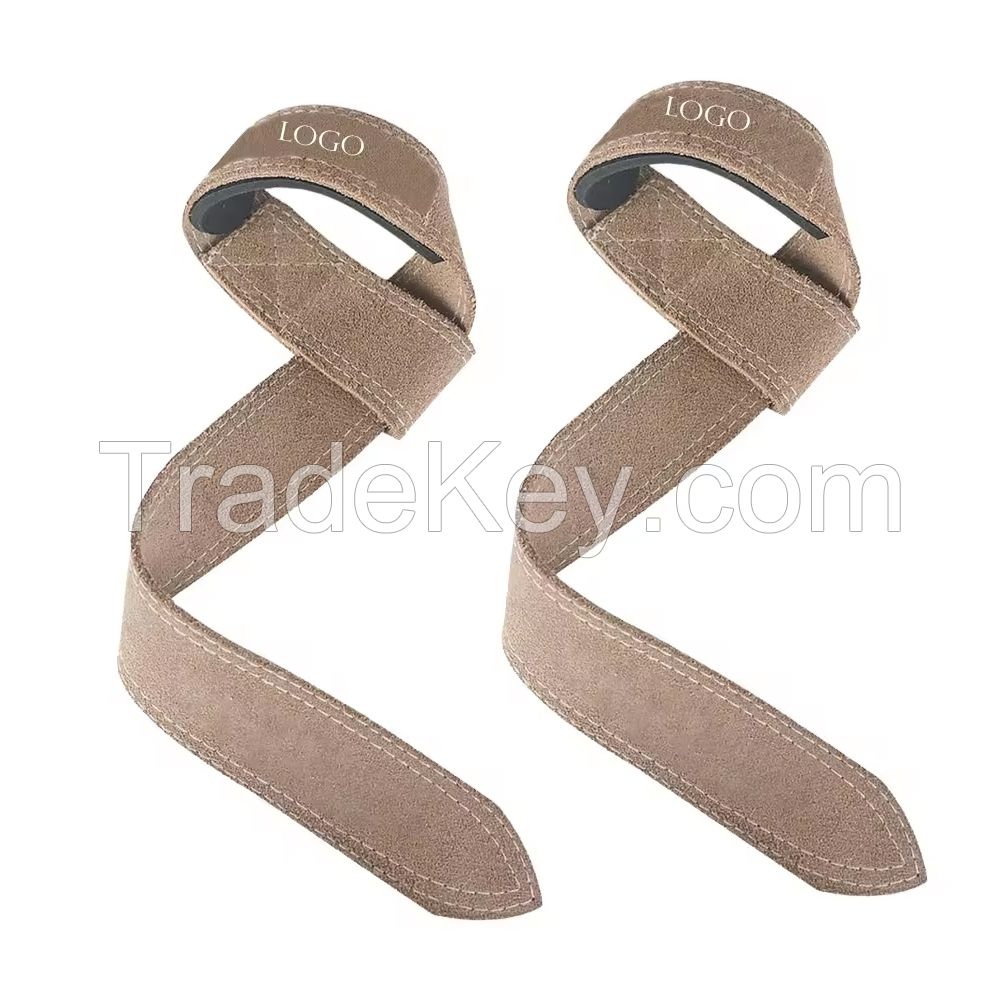 Leather Straps Gym Lifting Straps Custom Made Weightlifting Leather Strap