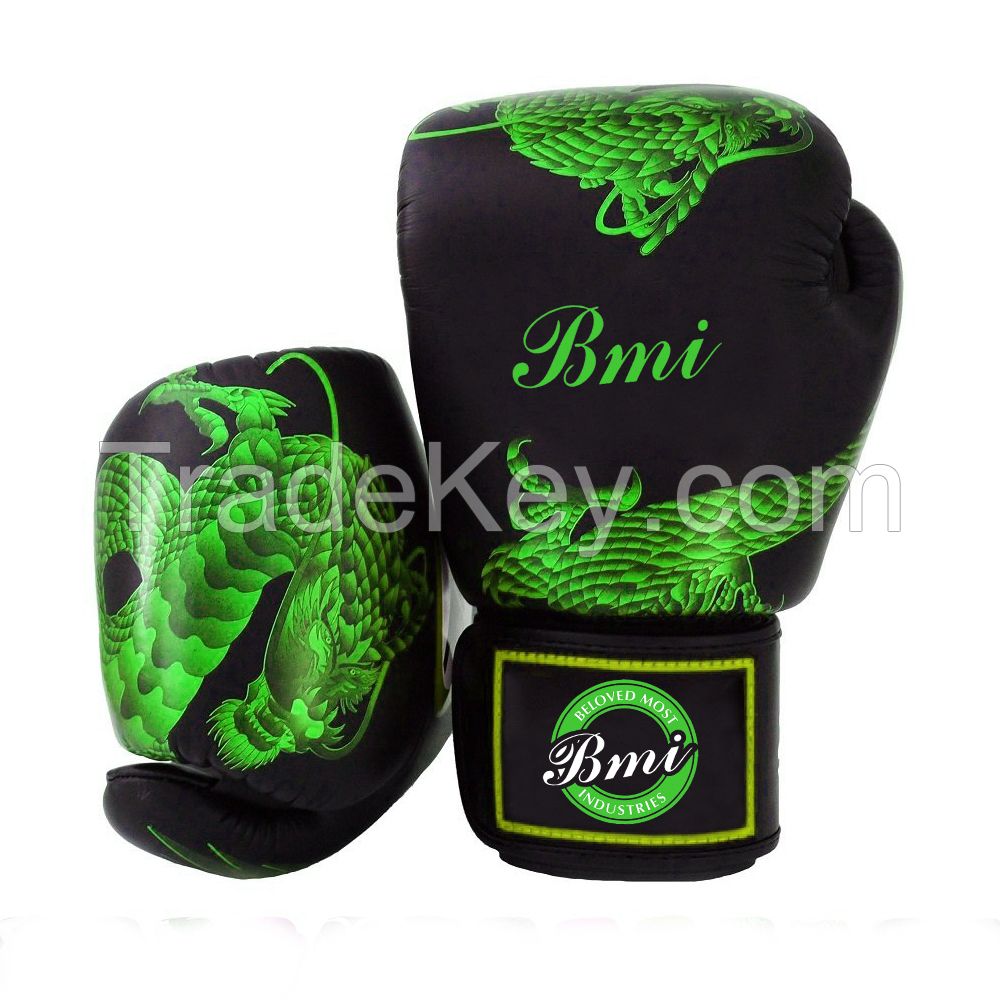 High quality genuine cowhide leather competition boxing gloves