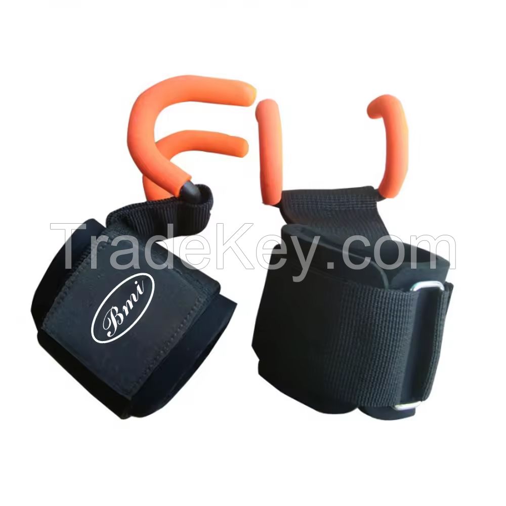 New Sports Premium Weight Lifting Hooks Straps for Maximum Grip