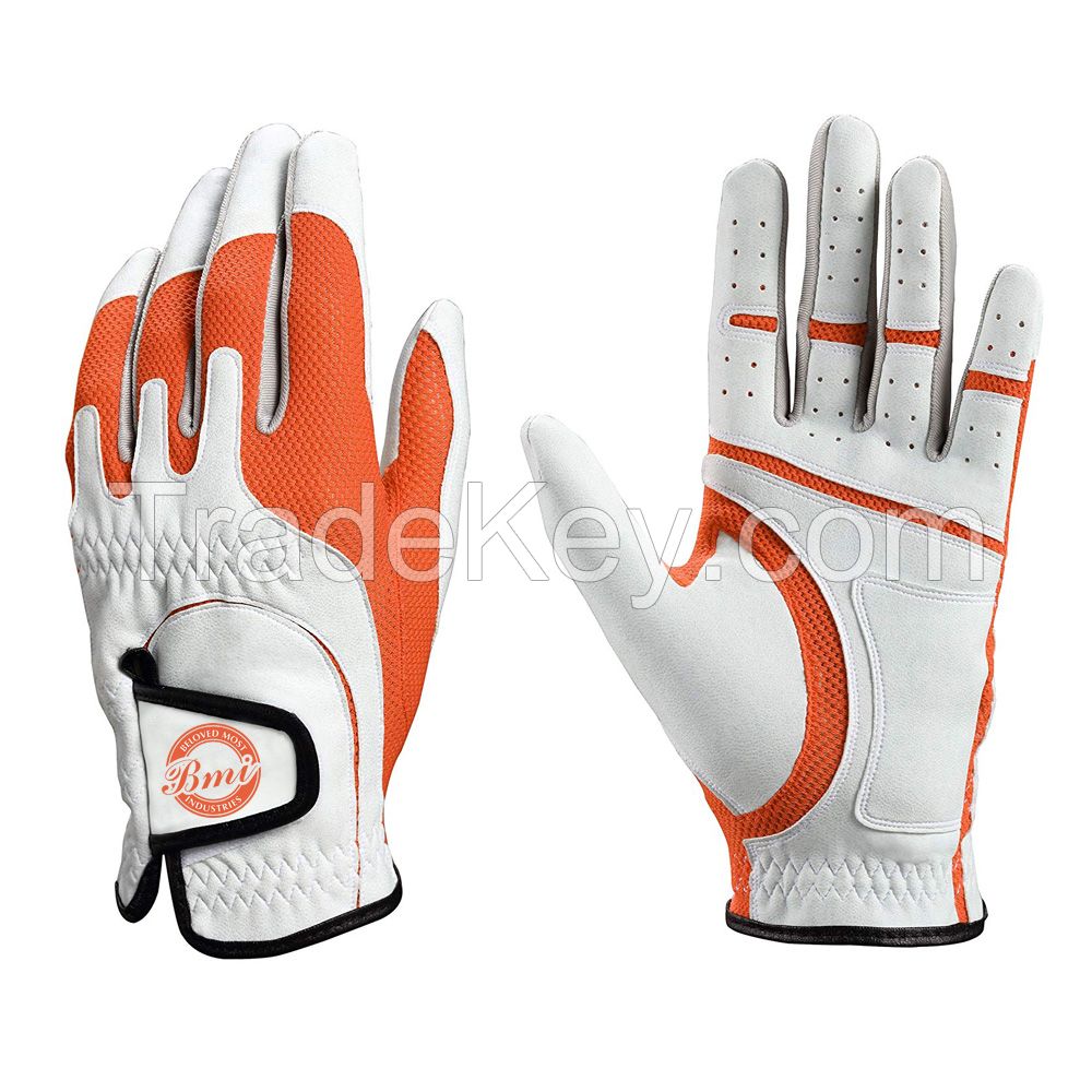 best Printed cabretta leather golf glove