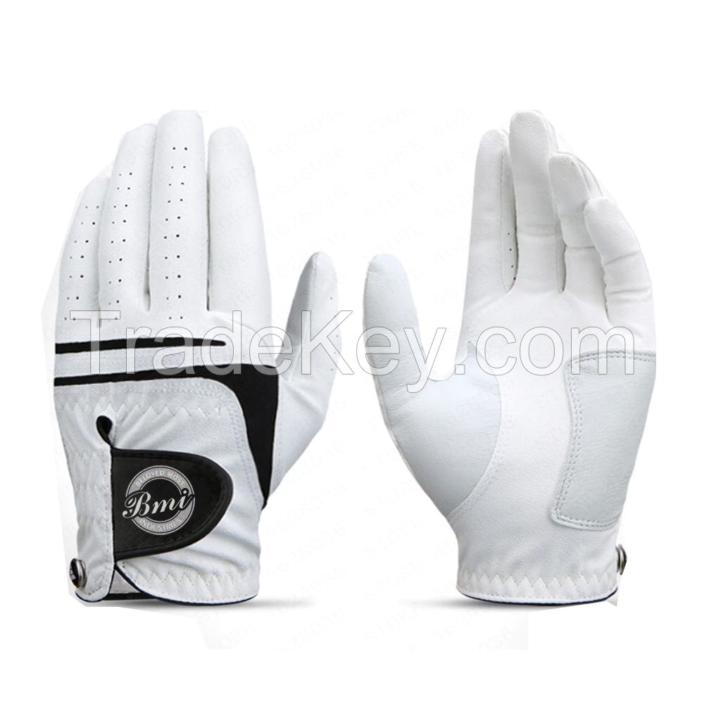 All color cabretta Golf Gloves PU Synthetic Leather Golf Gloves