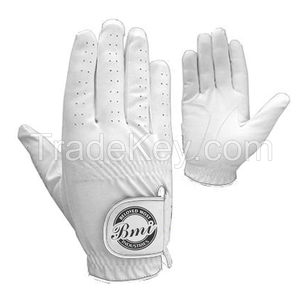 Custom Logo Cabretta Leather Golf Gloves Anti Slip Golf Glove