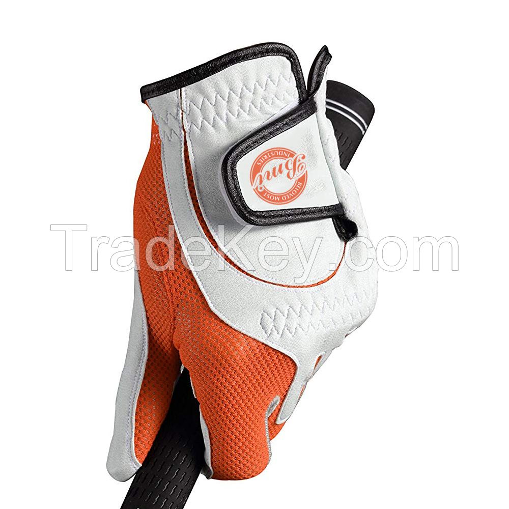 best Printed cabretta leather golf glove